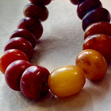Large German Resin Amber Mixed Strand