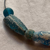 Ancient Roman Glass Beads Strand, 11 Beads