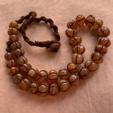 Carved Carnelian Bead Necklace, Nepal