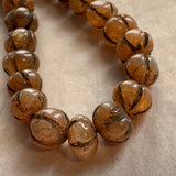 Carved Carnelian Bead Necklace, Nepal