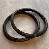 Pair of Old Wooden Bracelets, Mauritania