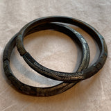 Pair of Old Wooden Bracelets, Mauritania