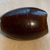 Antique Large Dark Amber Glass Dogon Beads