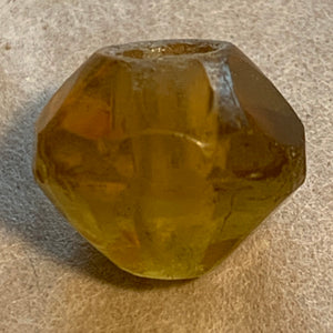 Antique Greasy Amber Vaseline Beads
