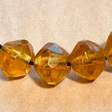 Antique Greasy Amber Vaseline Beads