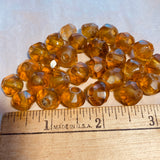Antique Greasy Amber Vaseline Beads