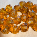 Antique Greasy Amber Vaseline Beads