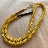 Old Czech Pressed Glass Tri-Beads & Flowers