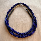 Old Czech Pressed Glass Tri-Beads & Flowers