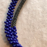 Old Czech Pressed Glass Tri-Beads & Flowers