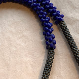 Old Czech Pressed Glass Tri-Beads & Flowers