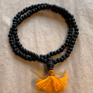 Black Wooden Mala, India