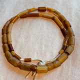 Ancient Egyptian Yellow Glass Beads with Gold Foil