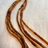 Ancient Egyptian Yellow Glass Beads with Gold Foil