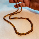 Ancient Egyptian Yellow Glass Beads with Gold Foil