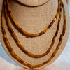 Ancient Egyptian Yellow Glass Beads with Gold Foil