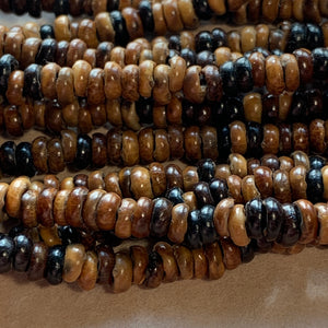 Strand of Small "Coffee" Beads, West Africa