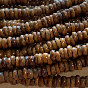 Strand of Small Brown "Coffee" Beads, West Africa