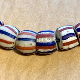 Antique Red, White & Blue Trade Beads