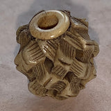 Antique Carved Bone Ojime Bead, Japan