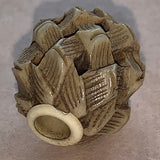 Antique Carved Bone Ojime Bead, Japan