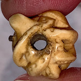 Antique Carved Octopus Ojime Bead, Japan