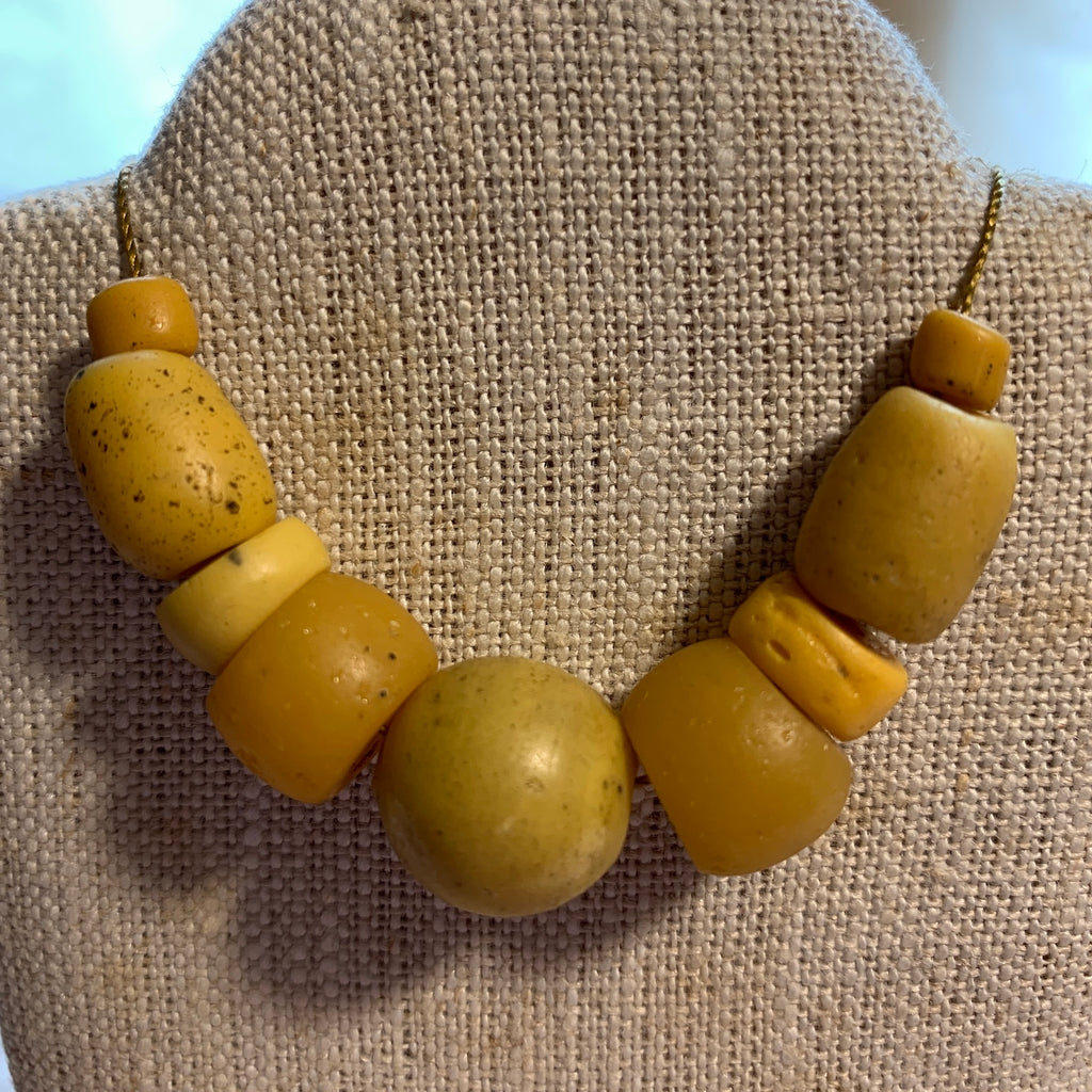 Antique Dutch Yellow Glass, 1700's