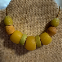 Antique Dutch Yellow & Green Glass, 1700's