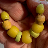 Antique Dutch Yellow & Green Glass, 1700's