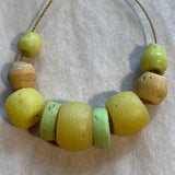 Antique Dutch Yellow & Green Glass, 1700's