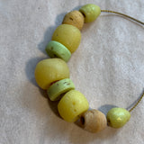 Antique Dutch Yellow & Green Glass, 1700's