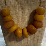 Antique Dutch Yellow Glass, 1700's