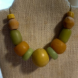 Antique Dutch Yellow & Green Glass, 1700's