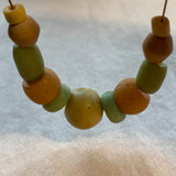 Antique Dutch Yellow & Green Glass, 1700's