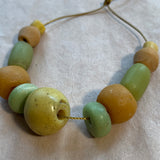 Antique Dutch Yellow & Green Glass, 1700's