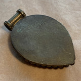 Vintage Coin Silver with Red Glass & Turquoise Pendant, Nepal