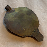 Vintage Brass with Coral & Turquoise Pendant, Nepal