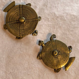 Antique Brass Turtle Pendant, Cameroon