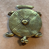 Antique Brass Turtle Pendant, Cameroon