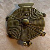Antique Brass Turtle Pendant, Cameroon