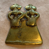 Large Antique Brass Ancestors Pendant, Cameroon