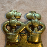 Large Antique Brass Ancestors Pendant, Cameroon