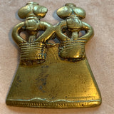 Large Antique Brass Ancestors Pendant, Cameroon
