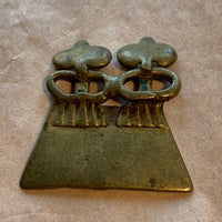 Antique Brass Ancestors Pendant, Cameroon