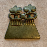 Antique Brass Ancestors Pendant, Cameroon