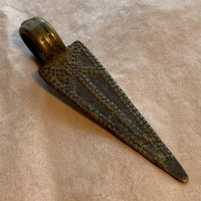 Brass Ring Pendant, Nigeria
