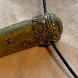Old Brass Horn Pendant from Cameroon