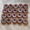 20 Antique Dusty Pink Beads, Smooth Disc