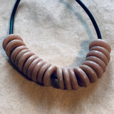 20 Antique Dusty Pink Beads, Smooth Disc