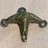 Antique Brass 3-Dangle Pendant, Nigeria